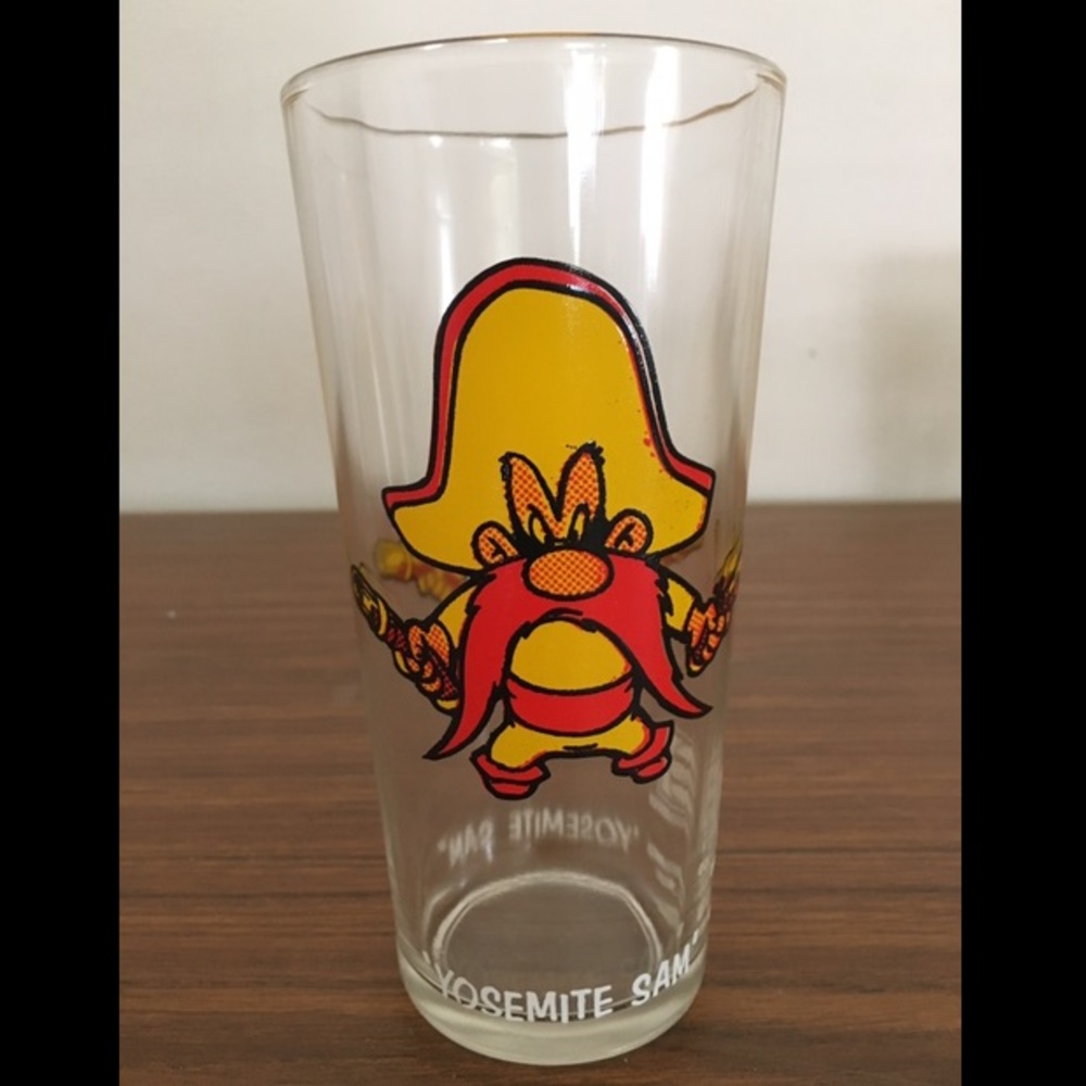 Vintage 1973 Pepsi Looney Tunes Yosemite Sam glass